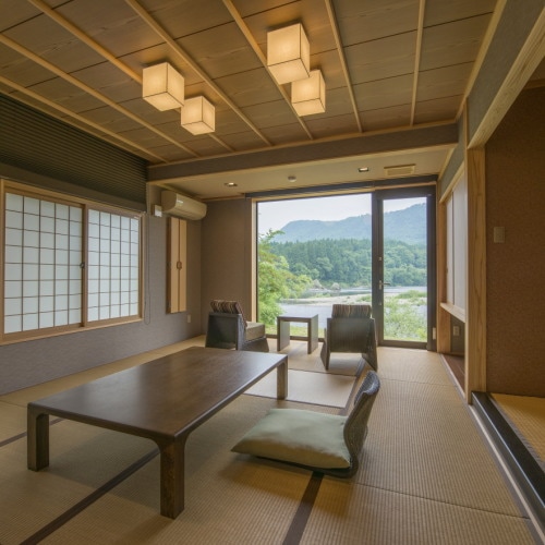 Guest room with open-air bath "Seseragi" modern Japanese-style room