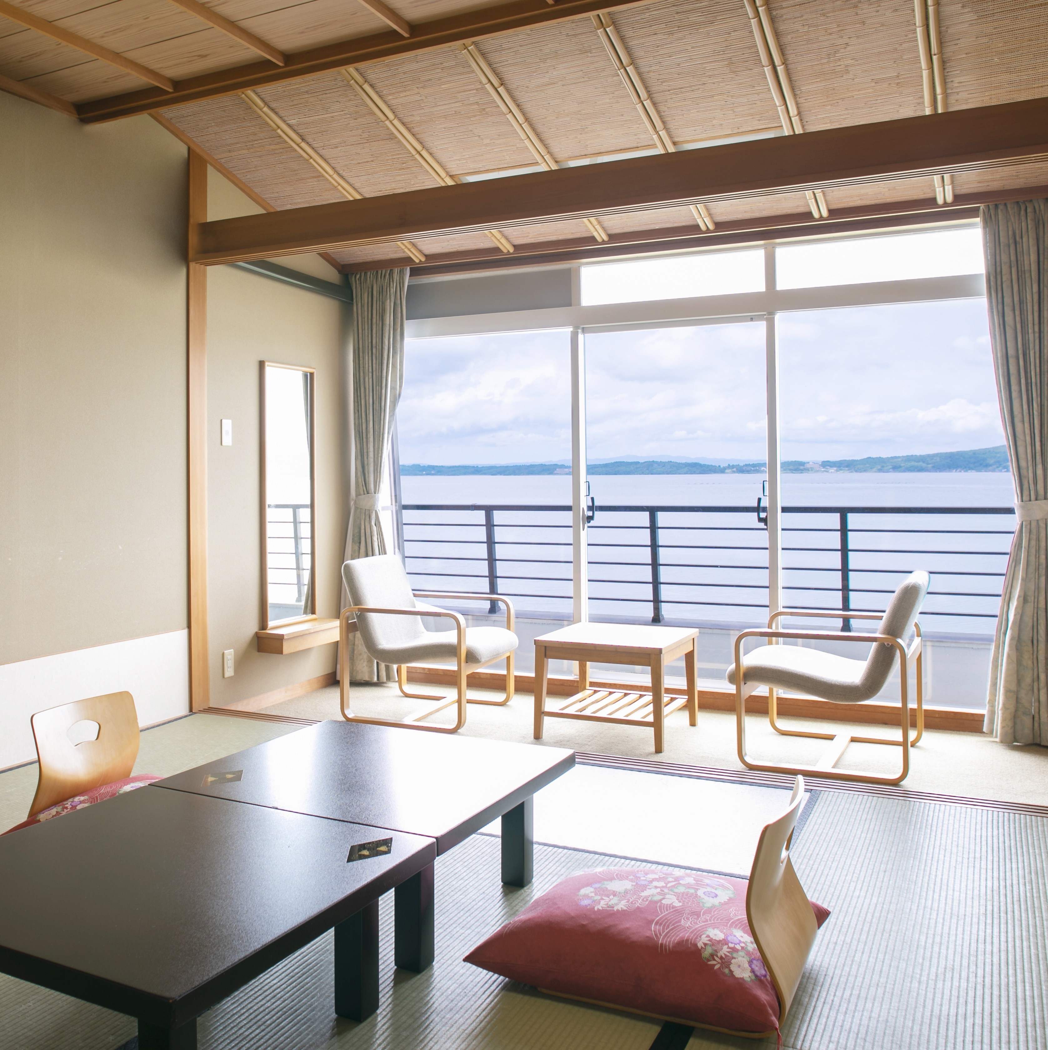 An example of a room with a sea view (sea side)