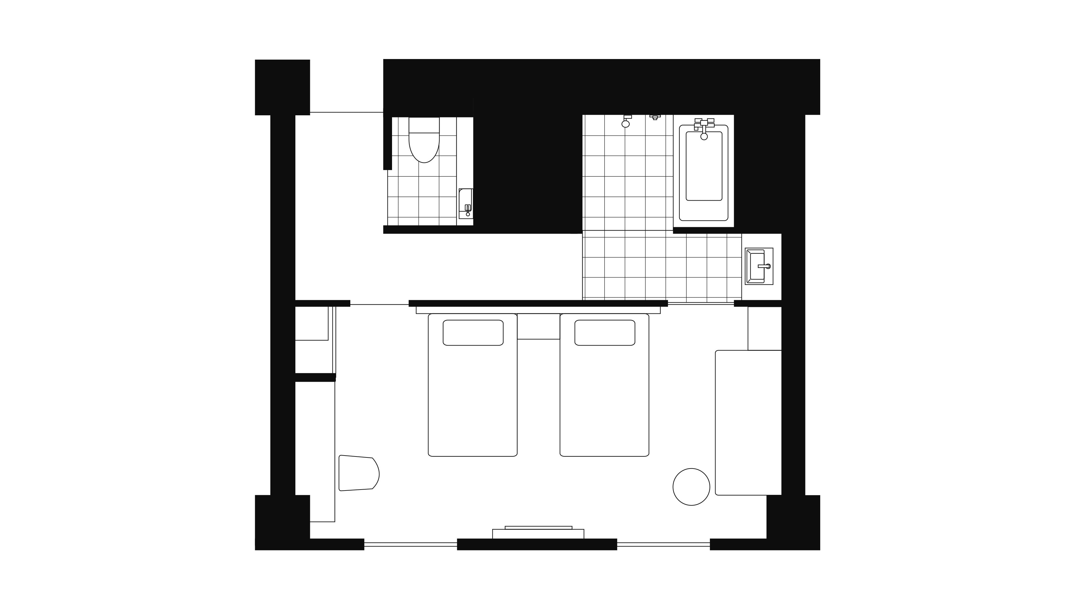 Floor plan: Luxury twin room