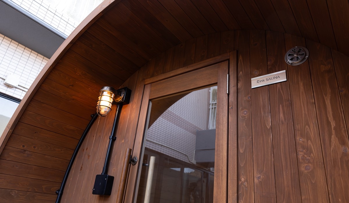 [Barrel sauna] Entrance