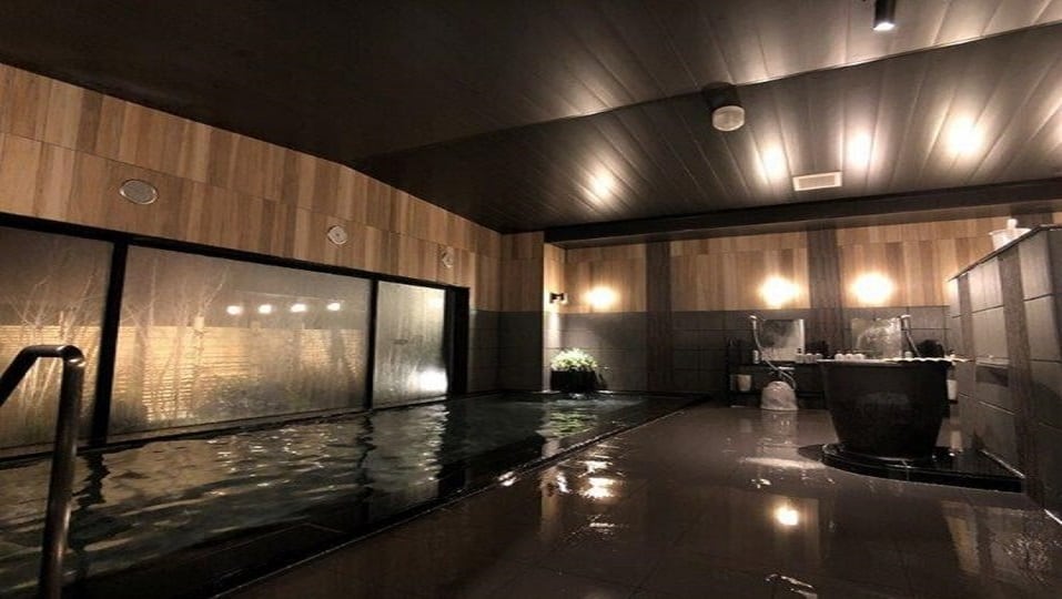 The large public bath "Tabibito no Yu" at Hotel Route Inn Koga Ekimae Grand Annex