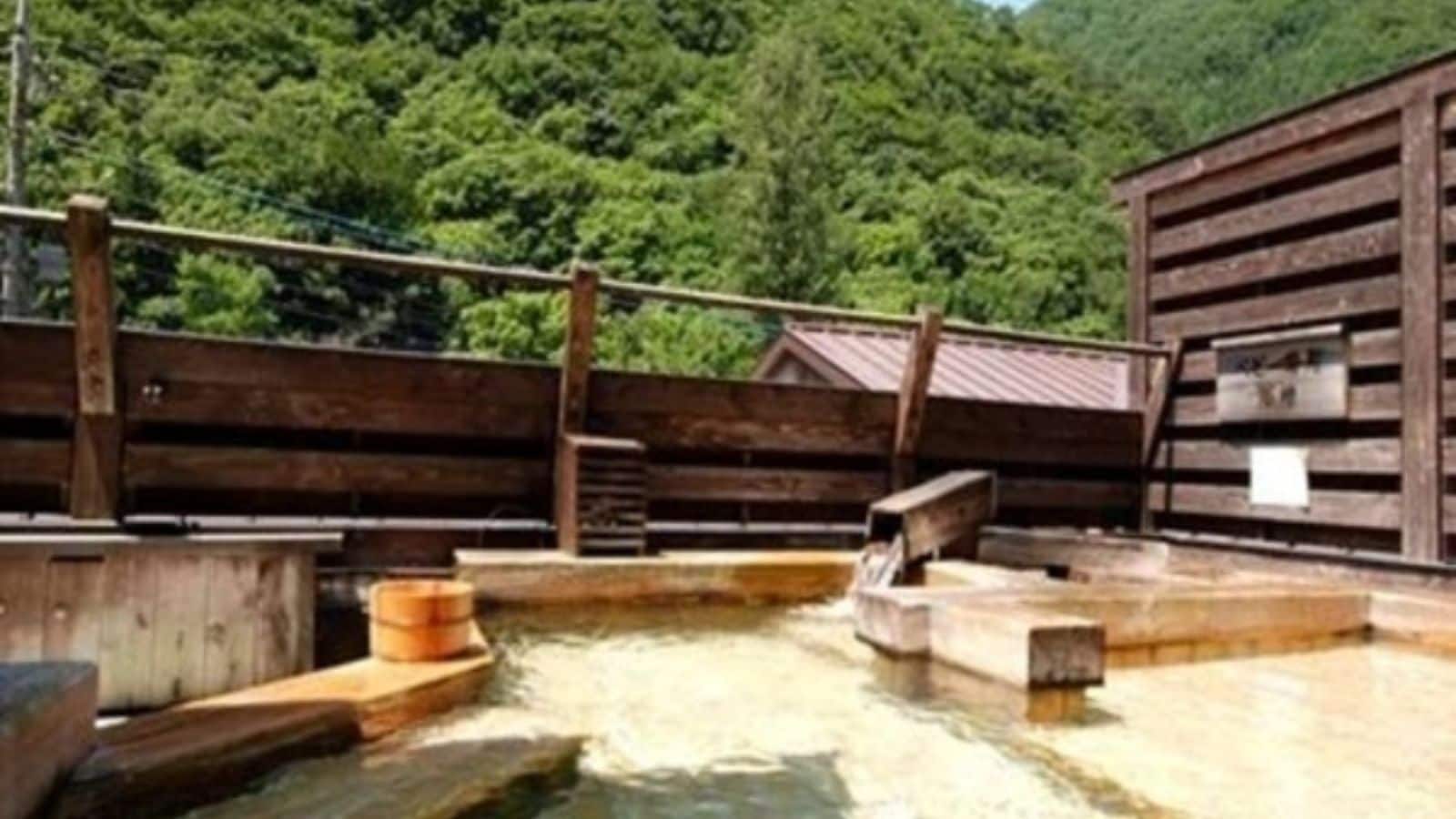 <Open-air bath in the sky, Kinoyu: Daytime>
