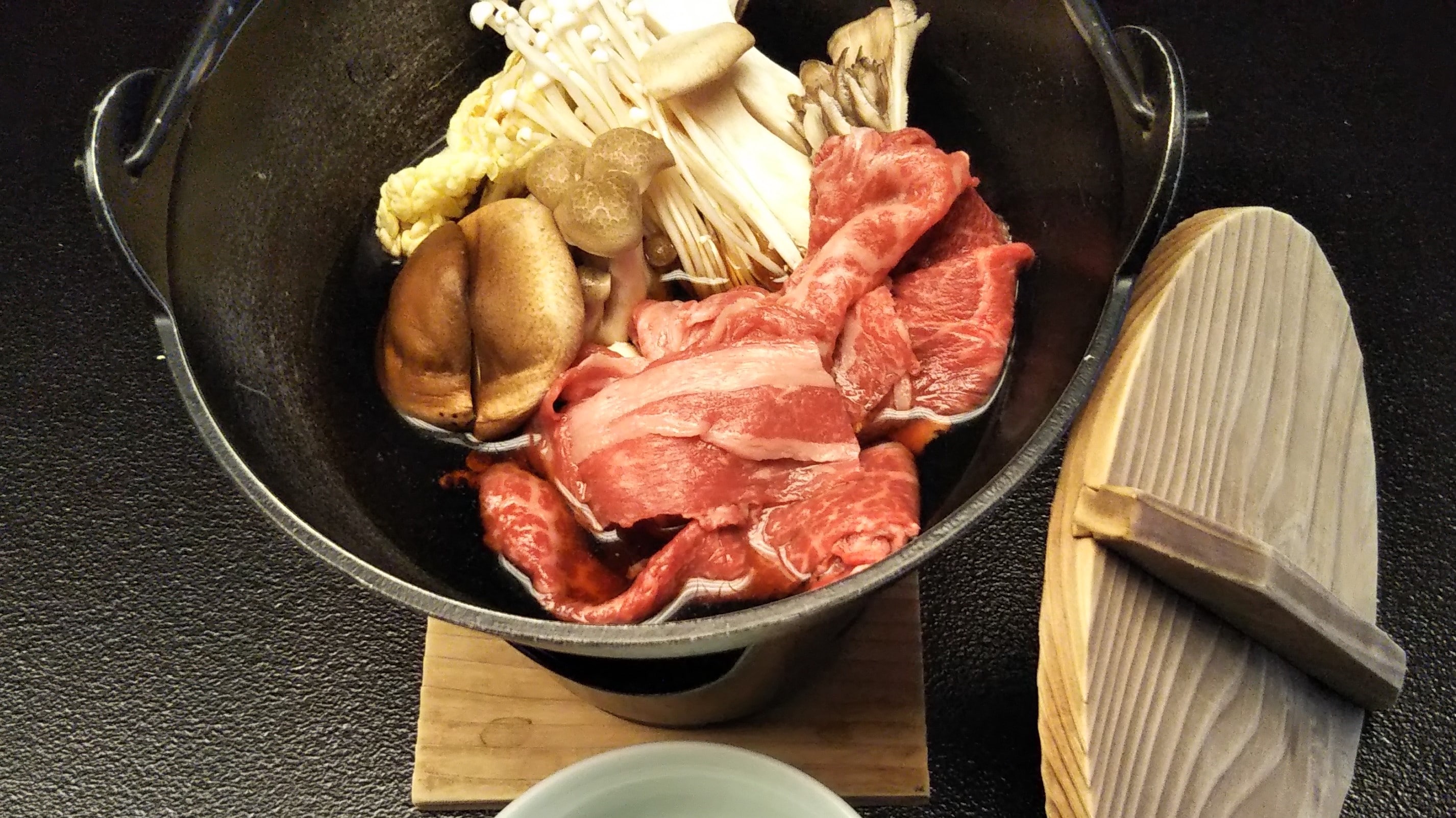 สุกี้ยากี้เนื้อทาจิมะหม้อเล็ก