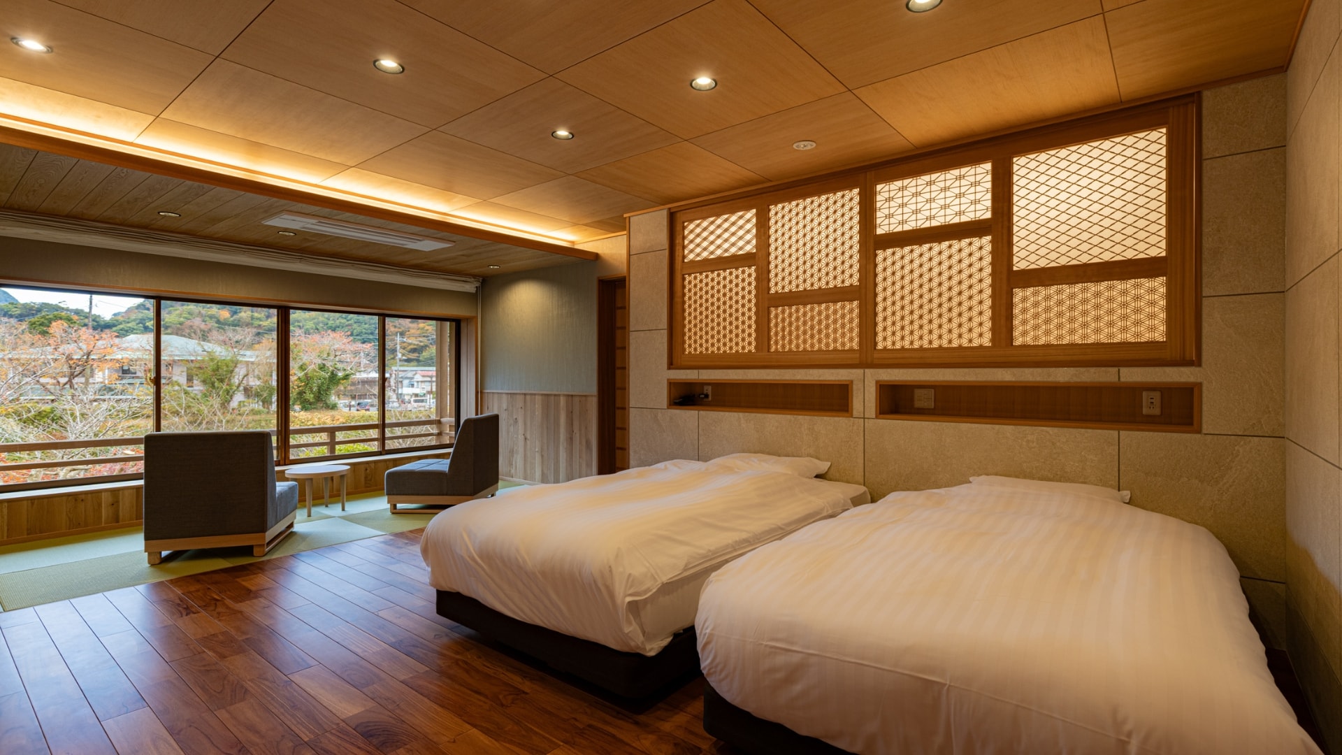 [Maisonette] Phòng suite theo phong cách Nhật Bản-Tây Âu có bồn tắm ngoài trời