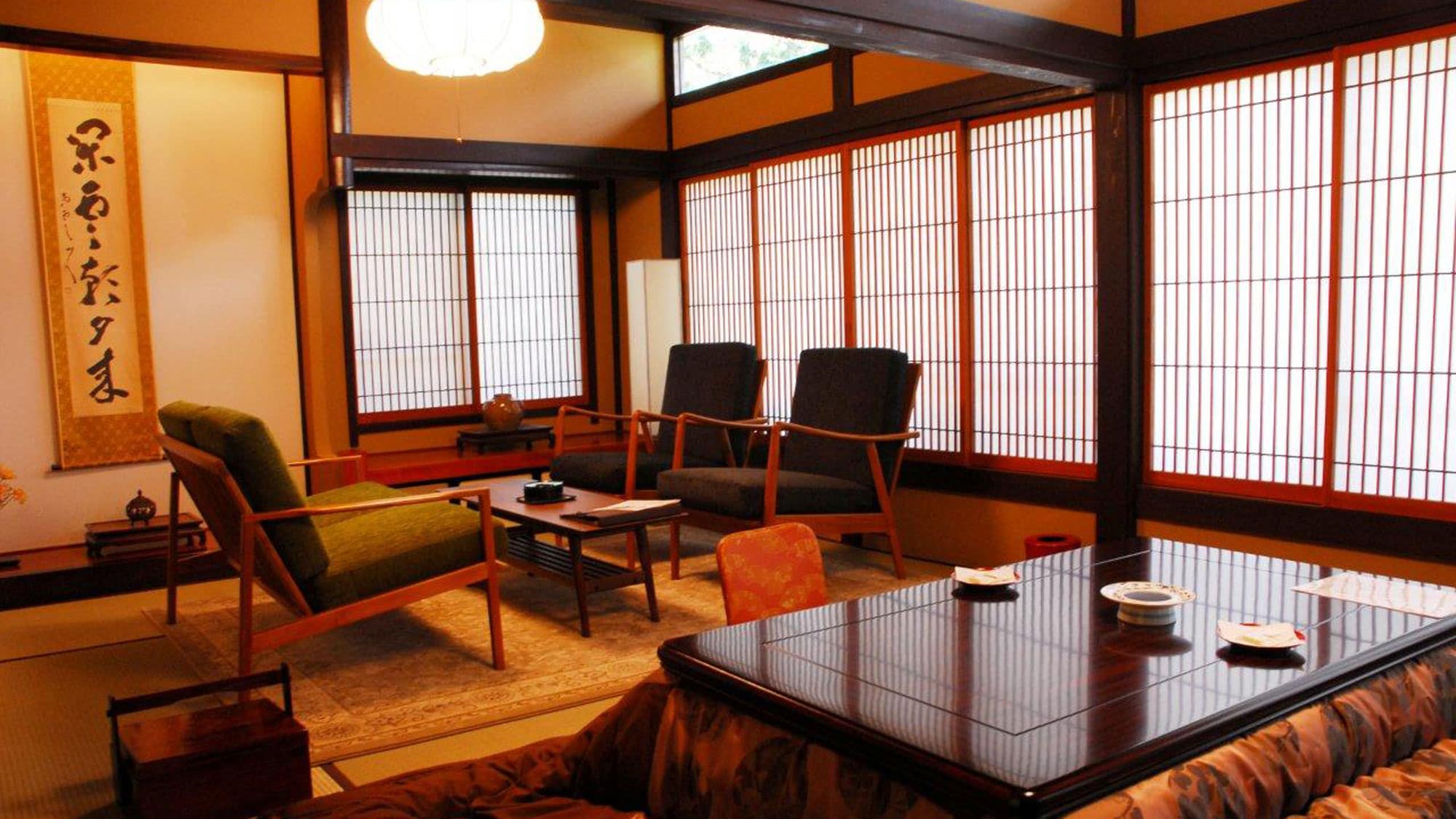 [Mountain lodge, four-star Japanese modern guest room (Japanese-style room + bedroom)]