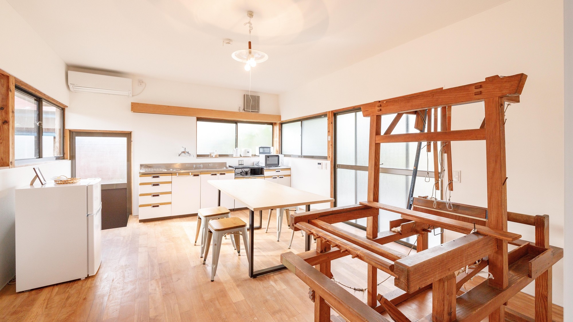 ร้านอาหาร “ที่พักที่มีเวิร์คช็อปฮาตาโอริ”