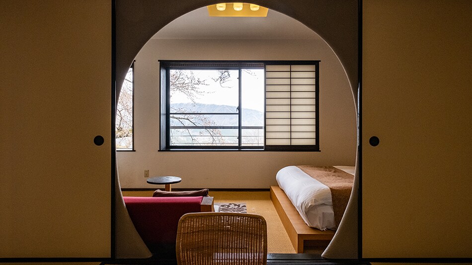 <35m2 type> [With open-air bath (2 rooms only)] Japanese-Western room with a view of the somma