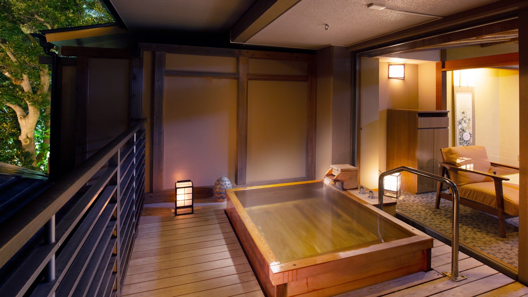 Guest room with terrace and open-air bath [Kankiku] *No view