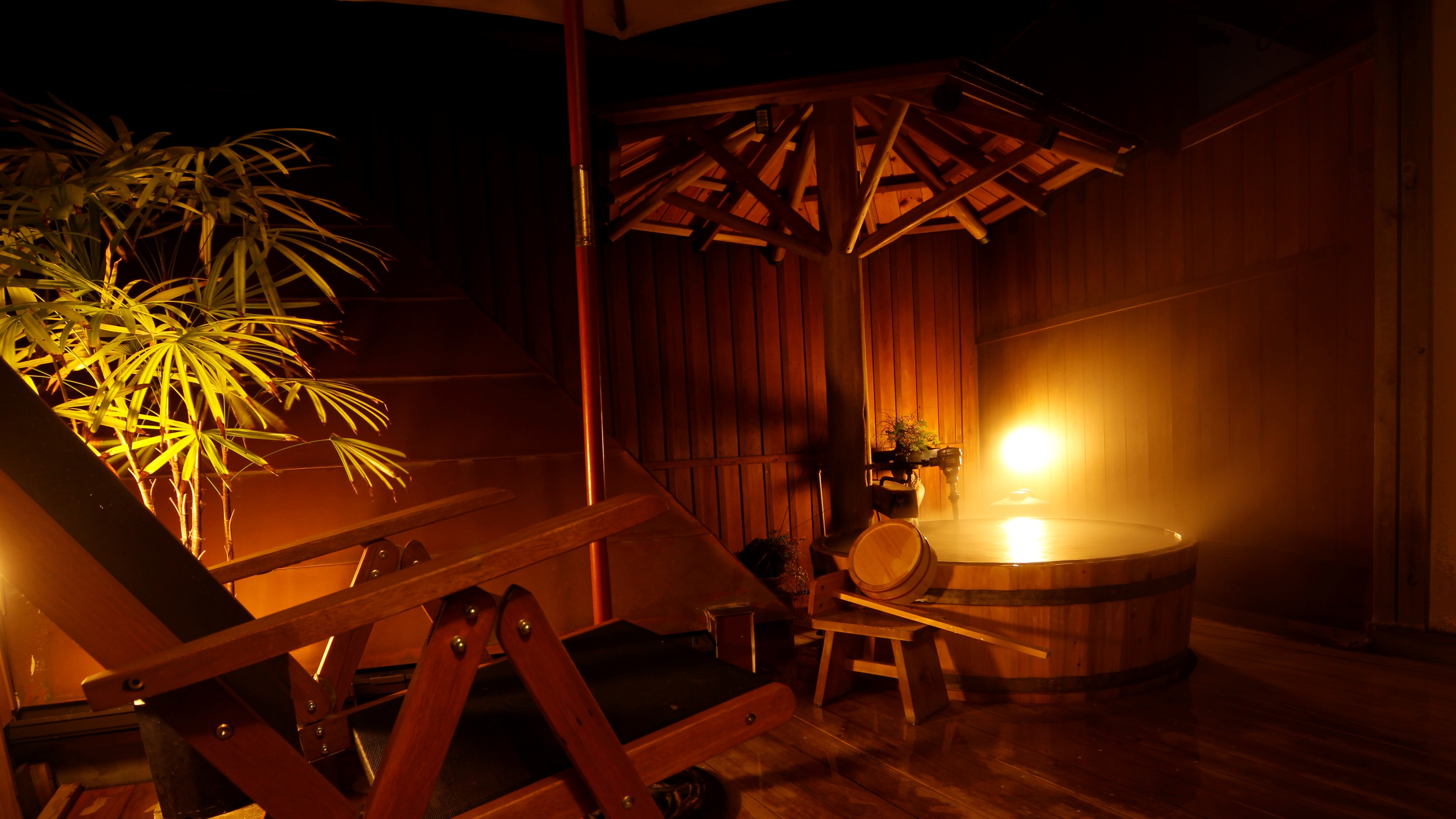 Private open-air bath (night)