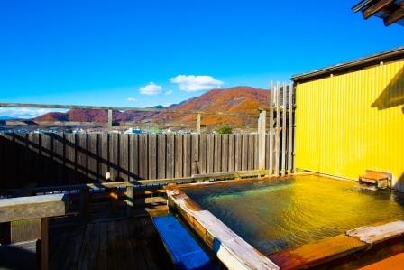 Open-air bath with a view