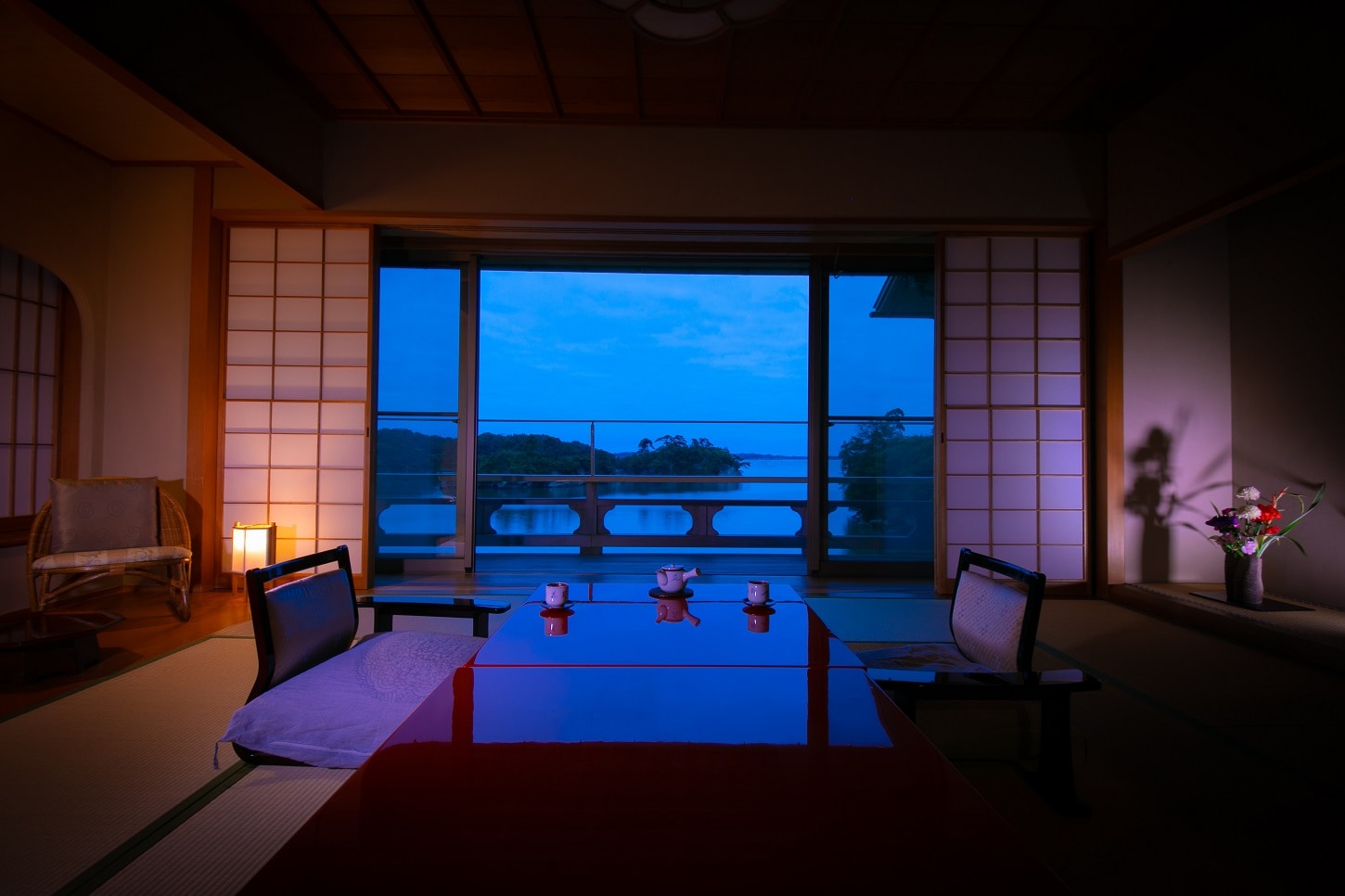침대가있는 일본식 방 「송로」