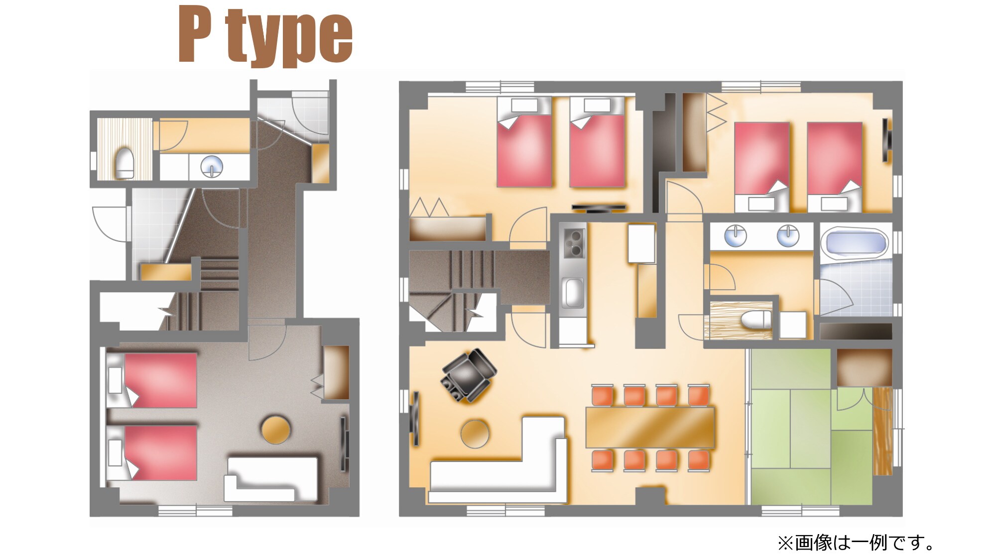Premium room floor plan *This is an example.