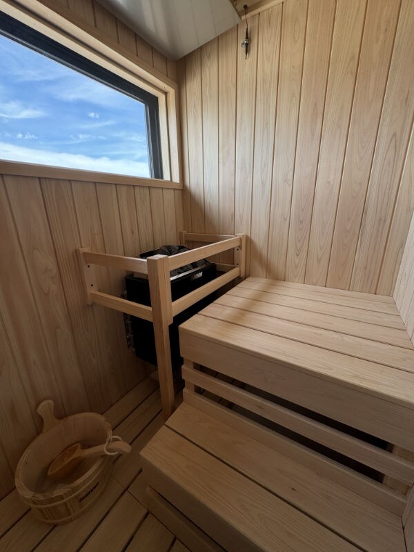 Sauna di pemandian observasi di lantai 4