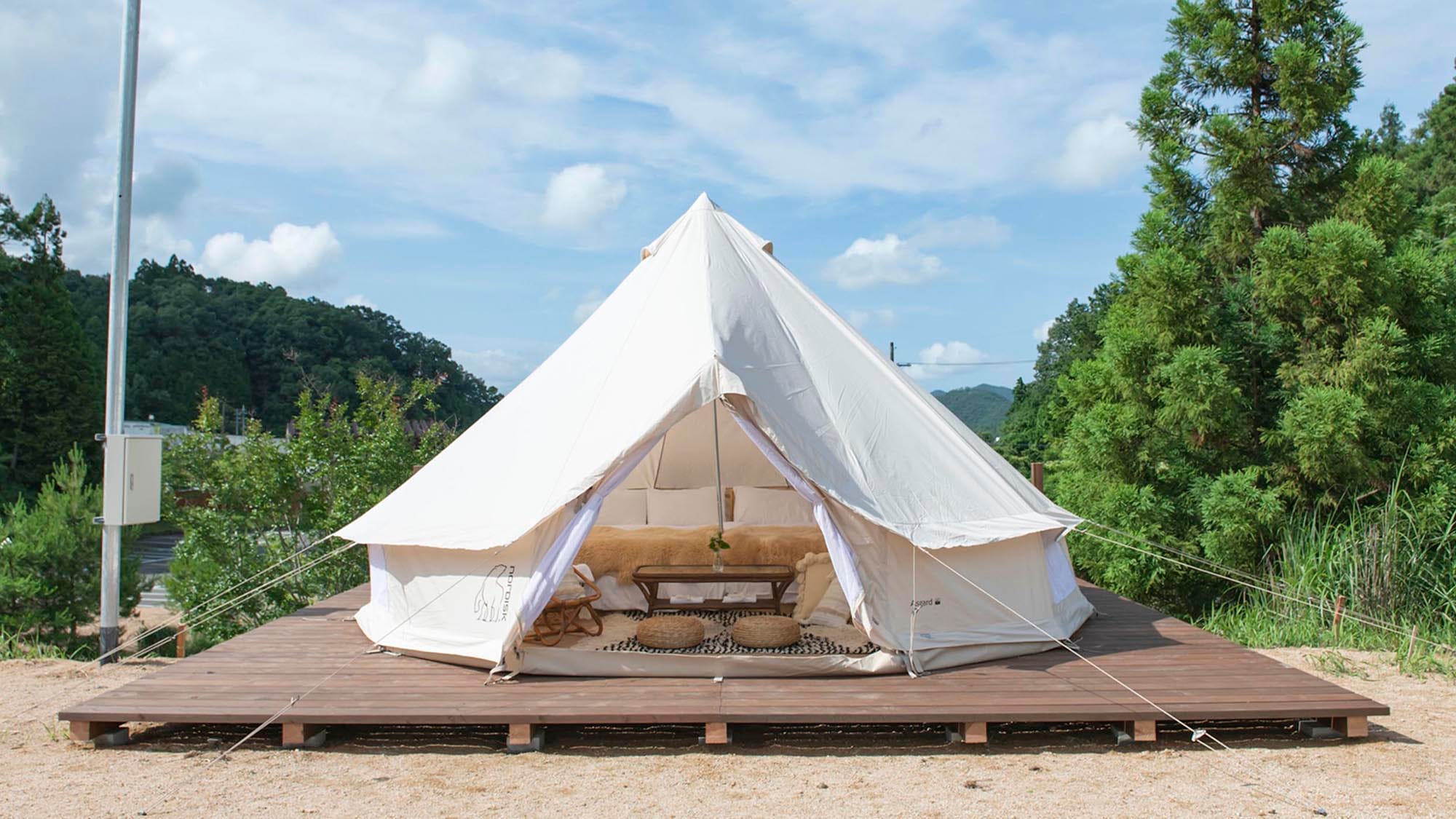 ・ It is a glamping facility where you can easily enjoy the outdoors.