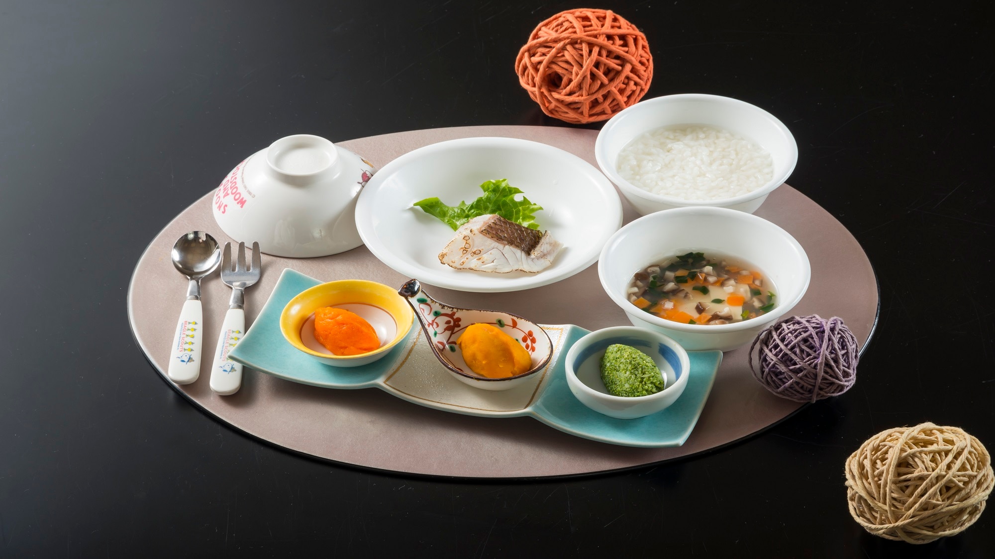 Examples of dishes for infants (baby food)