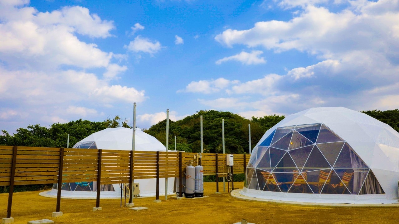 [Exterior] A glamping facility surrounded by wind, sea, and forest has opened in Nanjo City, Okinawa!