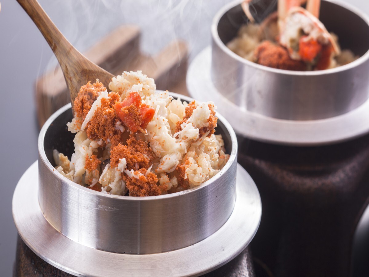 Breakfast: Crab rice