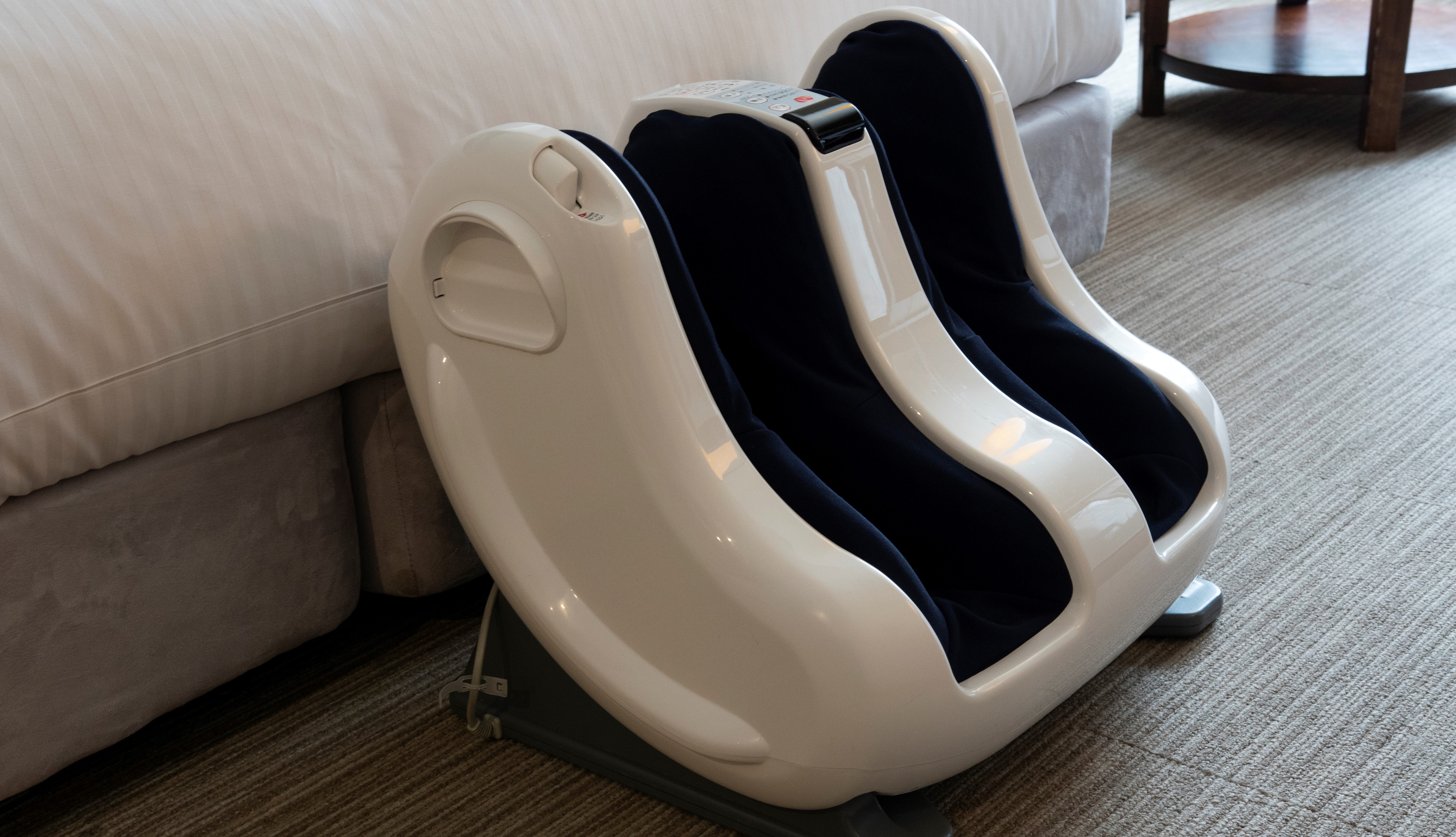 "Pijat kaki" khusus dipasang di semua kamar Dengan bantalan udara, Anda dapat bersantai