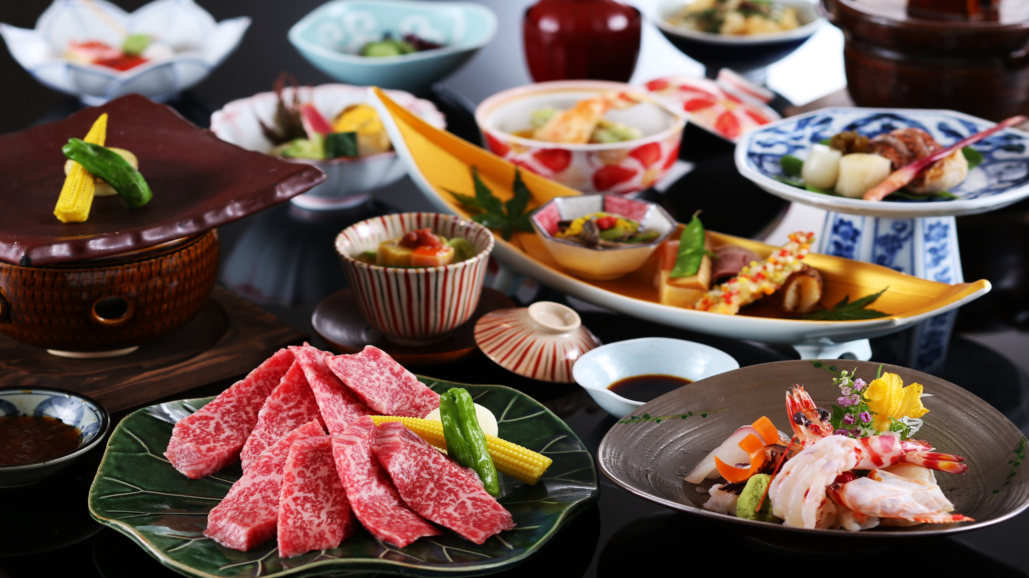 牛排懷石料理（圖）