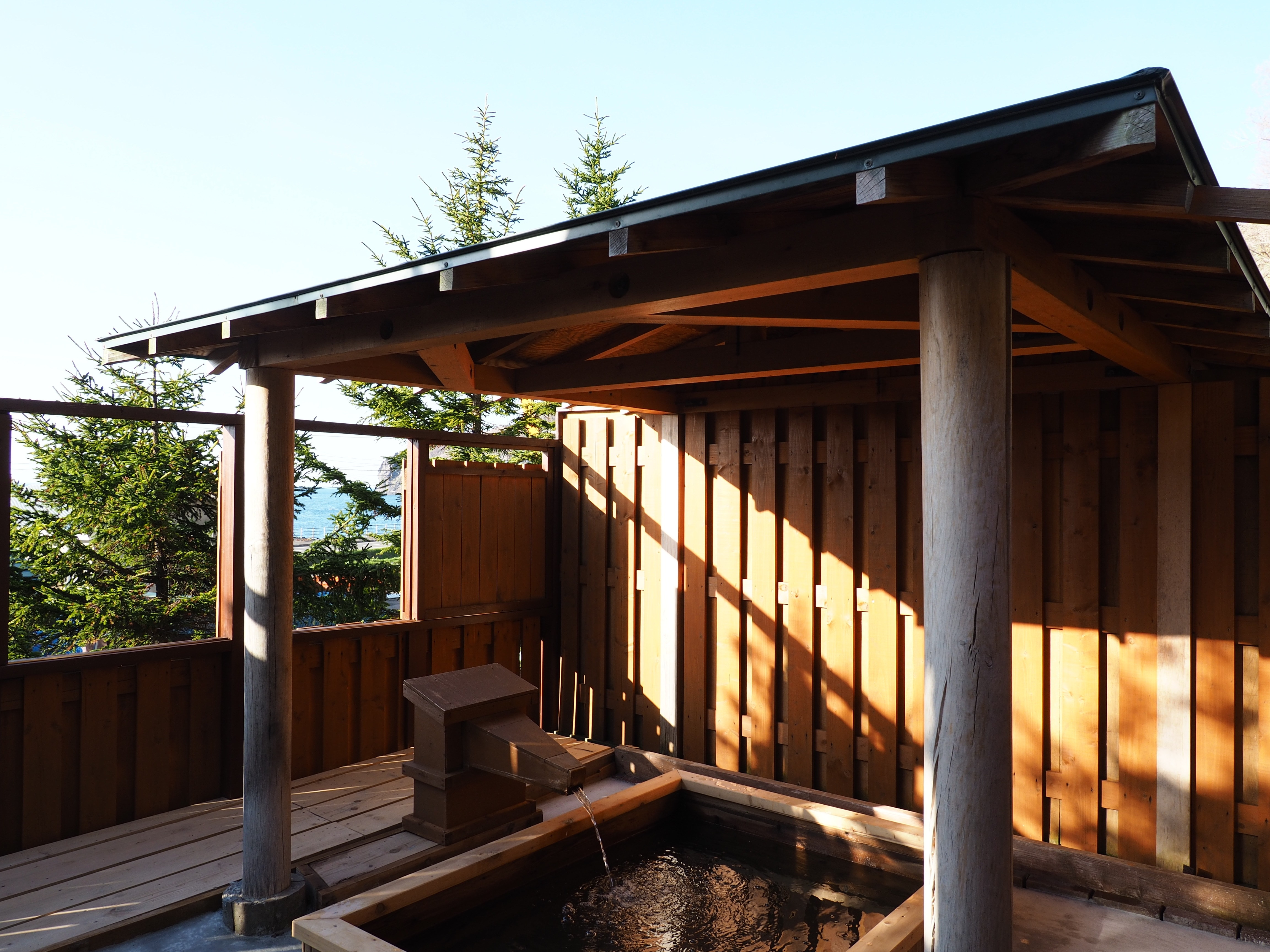 Private open-air bath