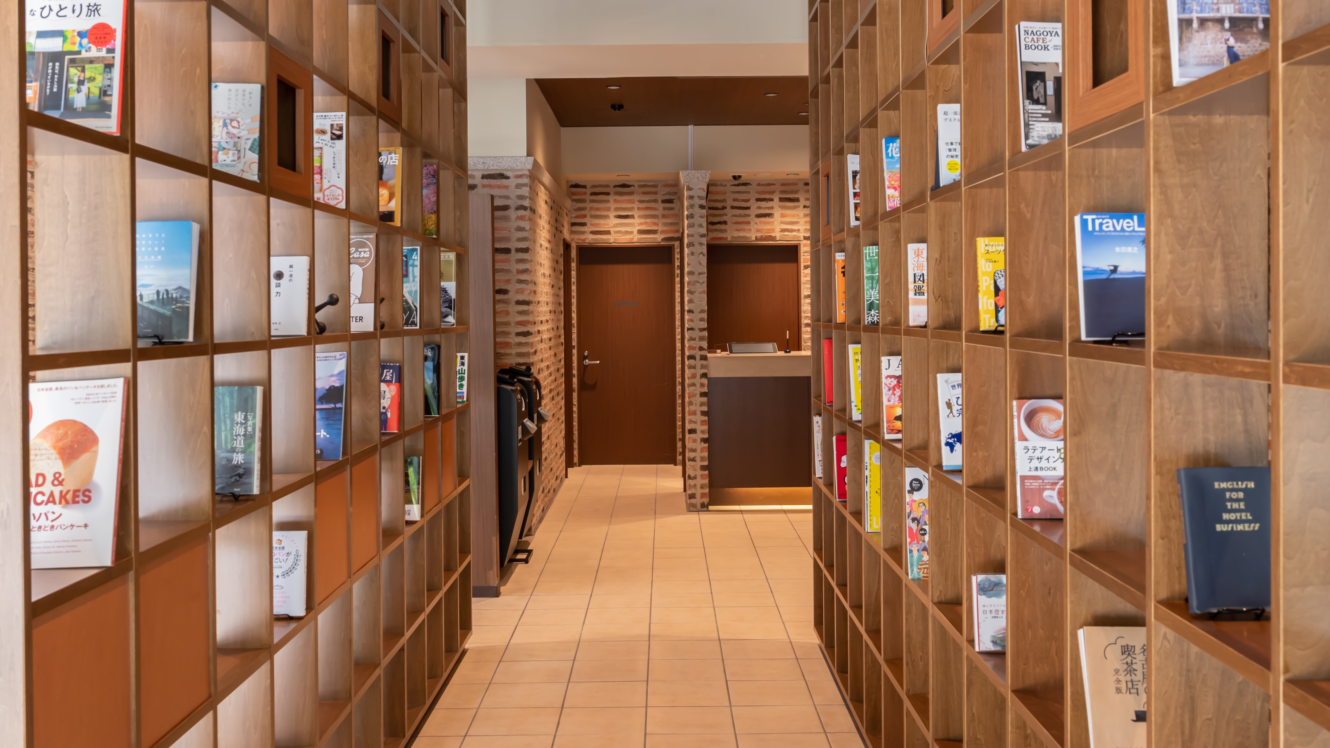Approach from entrance to reception