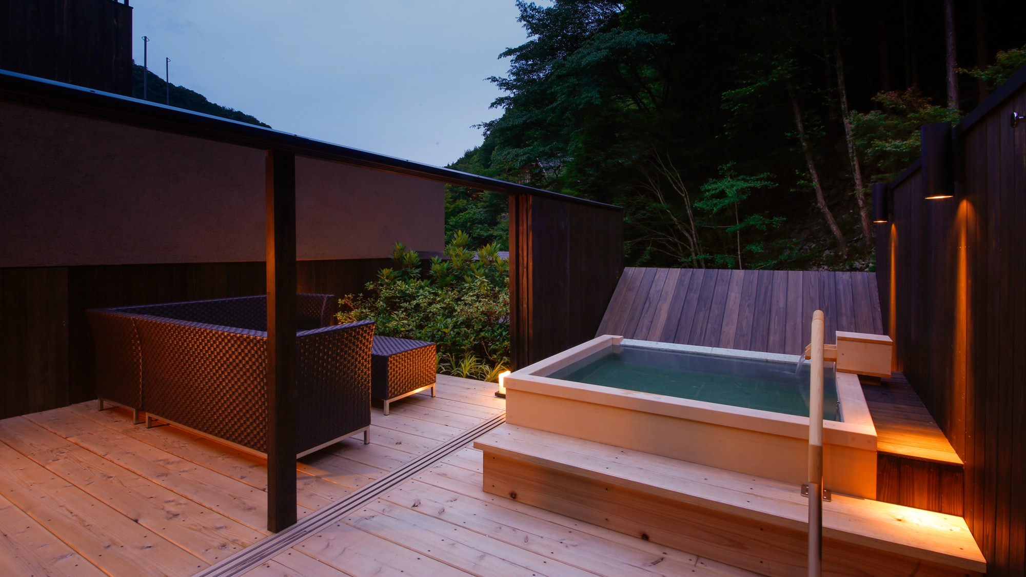 Japanese-Western style room with private open-air bath Type F