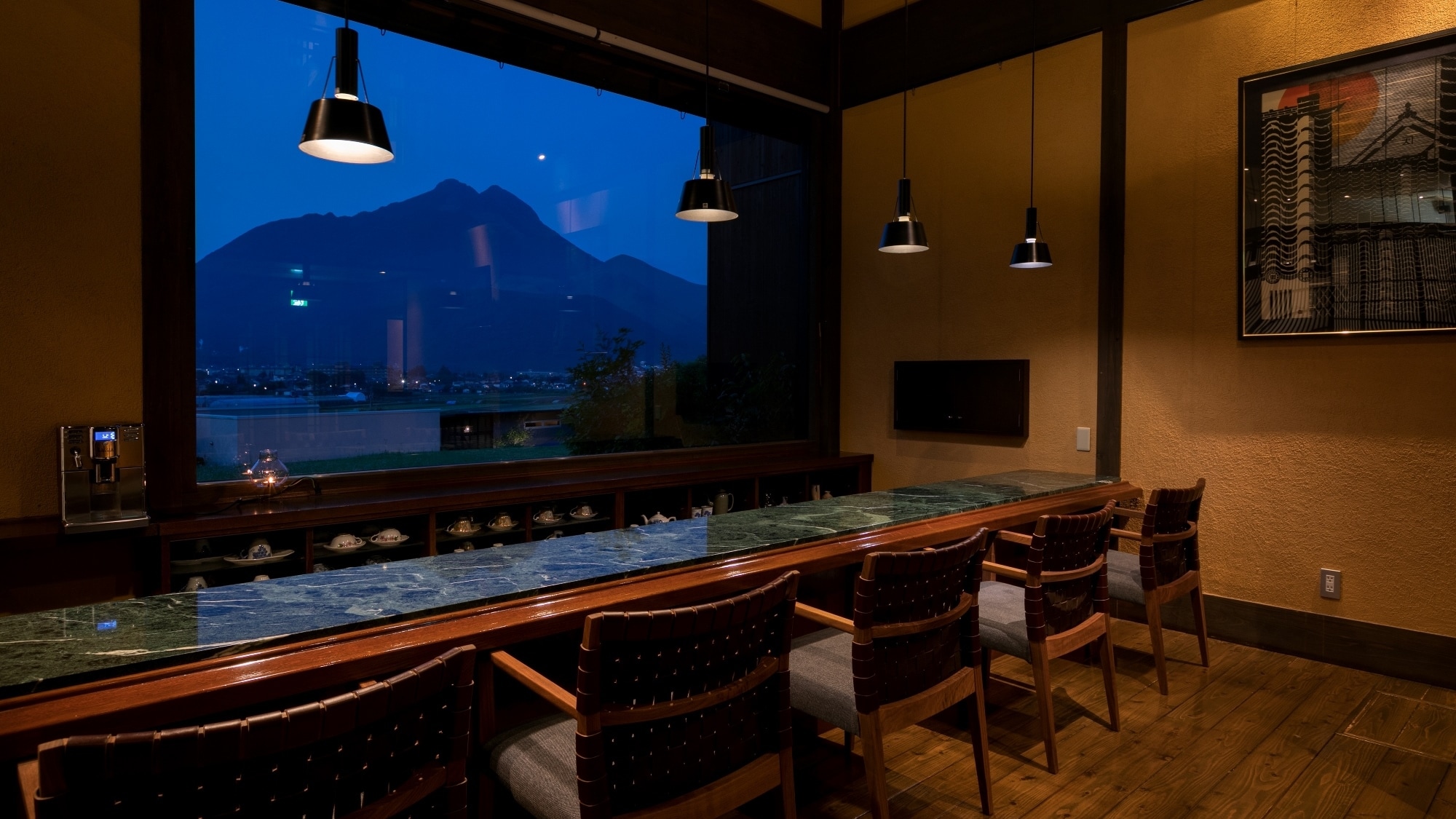 View from the counter