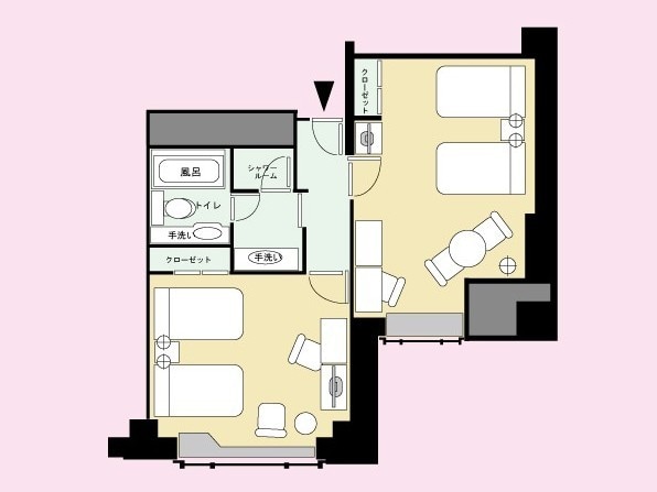 Superior Fourth: Western-style room with two bedrooms