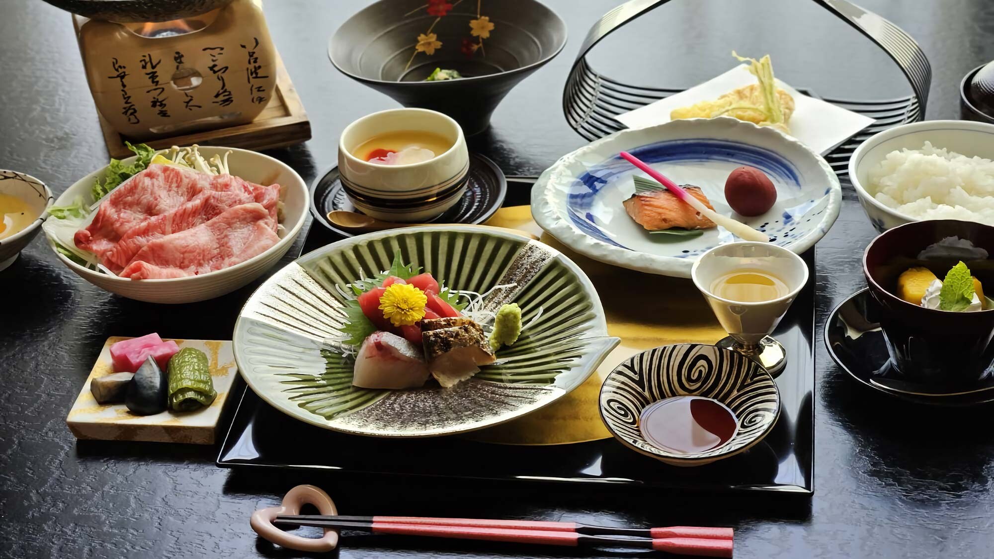 Sendai beef sukiyaki banquet