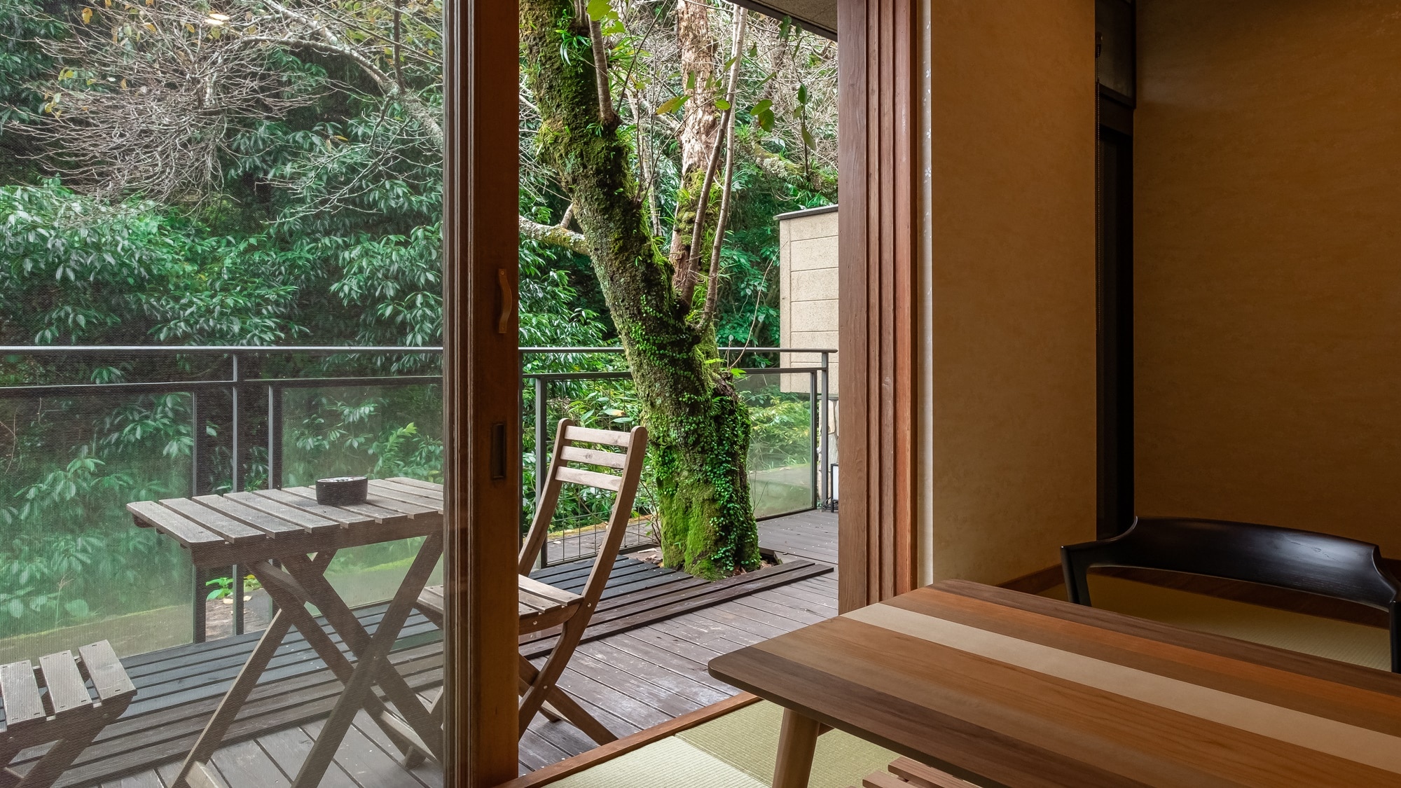 [Type C: Cherry Blossom Garden] Enjoy the nature unique to Yugawara on the balcony.