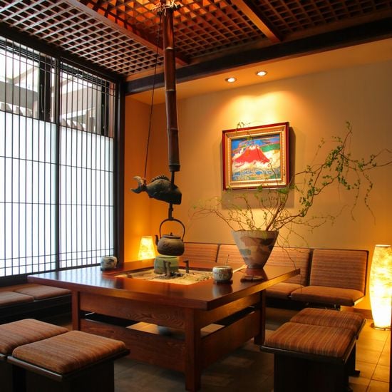 Hearth in the lobby