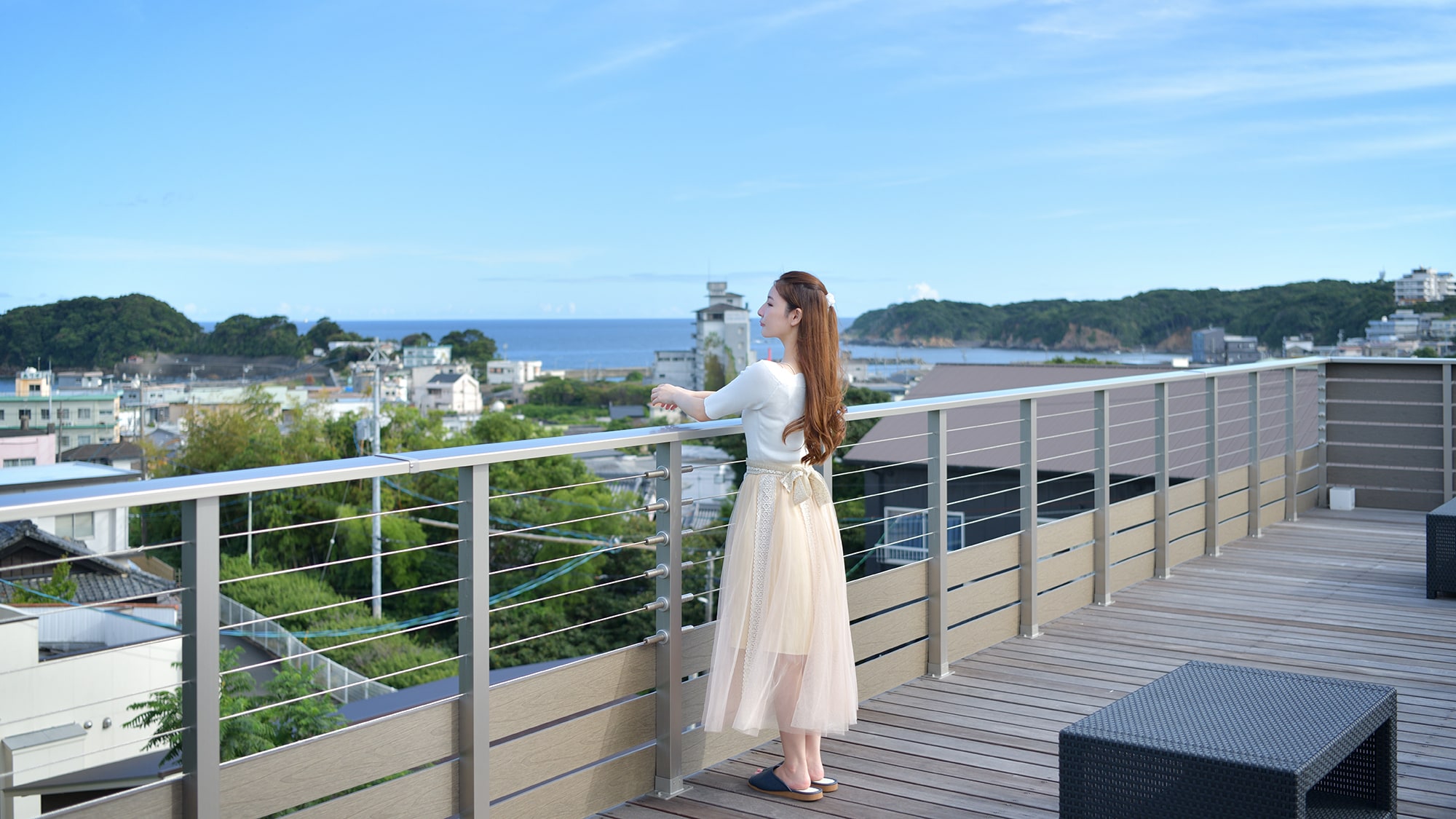 [Starry Terrace - Moonflower-] Completed in 2023! The most spectacular spot in our hotel. A view that stretches to the horizon.