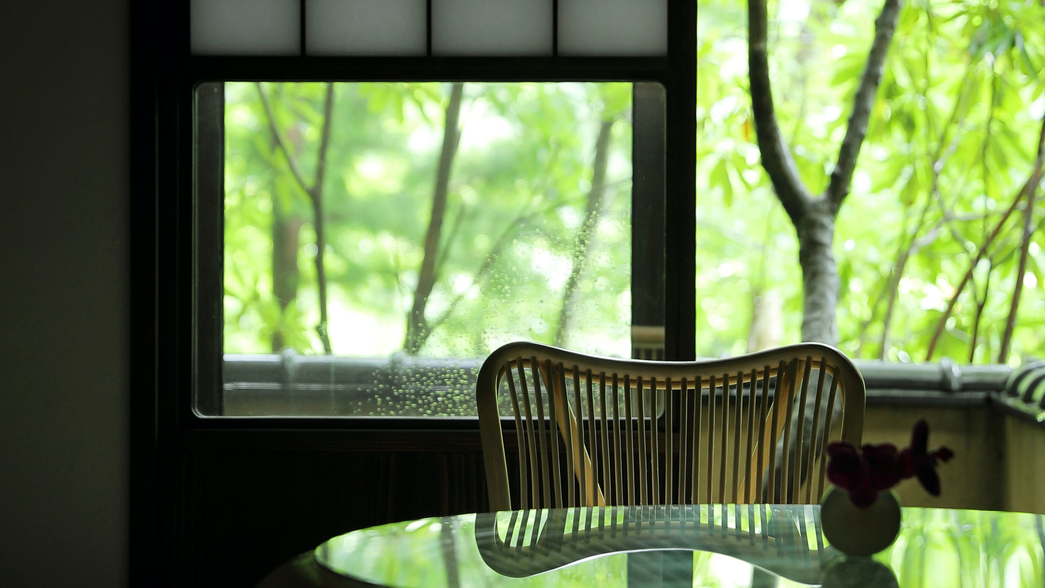 Guest room "fist" with open-air bath