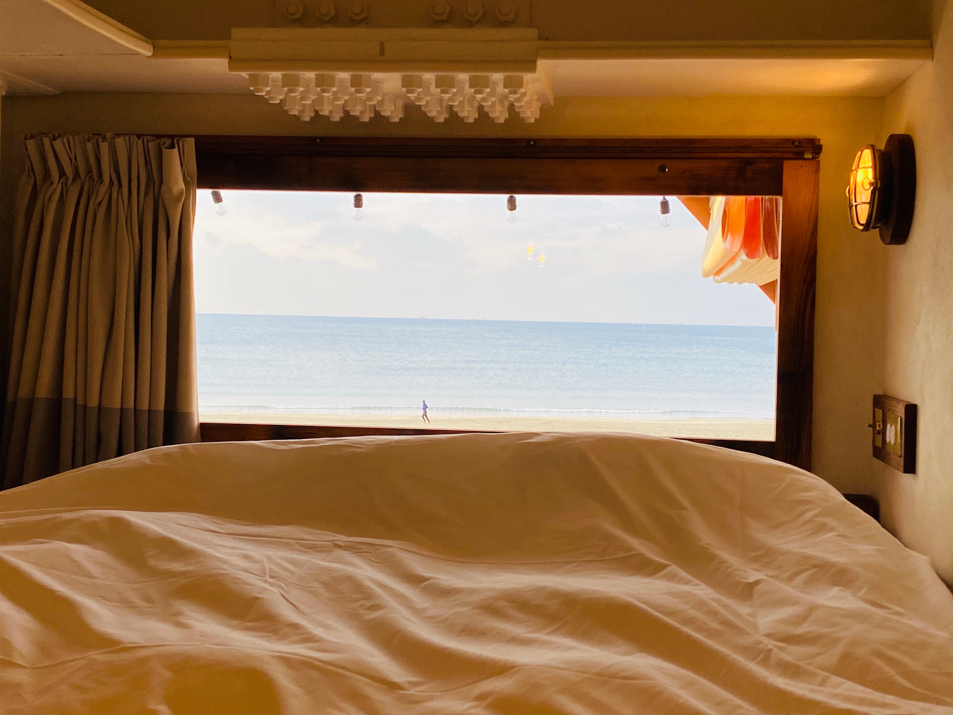 The view from the bed