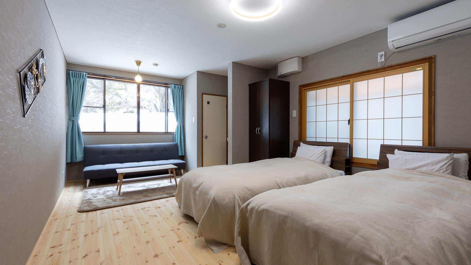 [Shakunage] Standard | Twin Room (17m²) Twin room on the first floor near the dining area