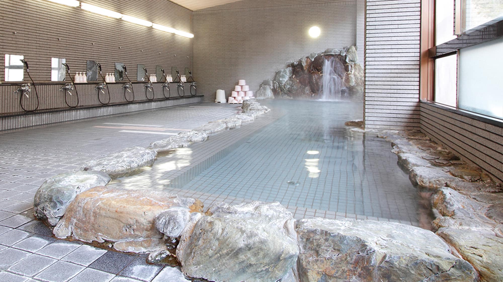 East Building, 1st basement floor, large public bath "Tono-yu"