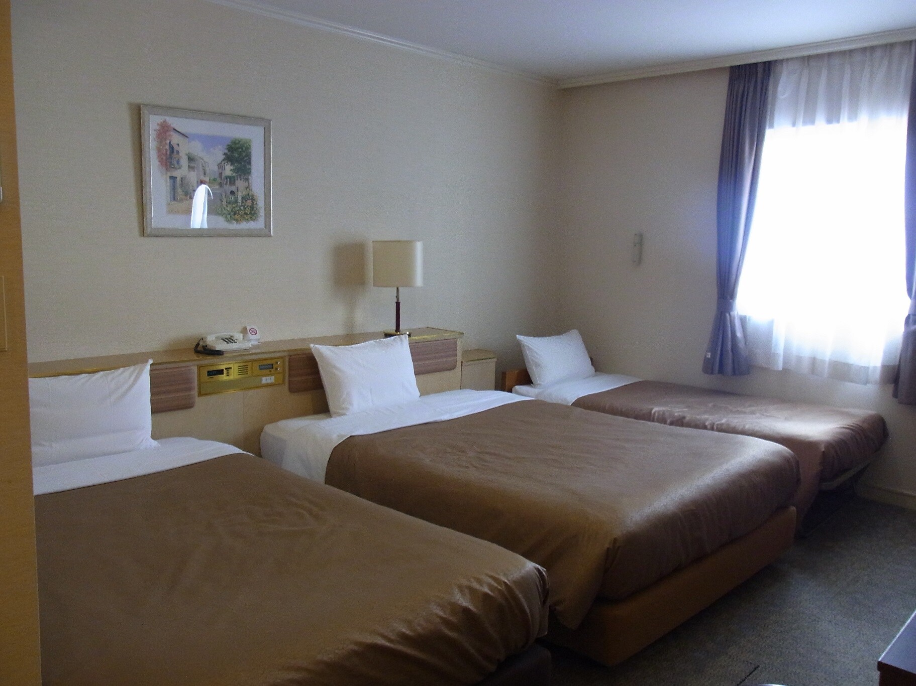 Main building triple room (twin + extra bed)