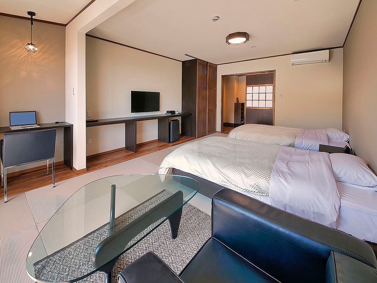 Phòng đôi hiện đại Nhật Bản, phía Nam 12 chiếu tatami
