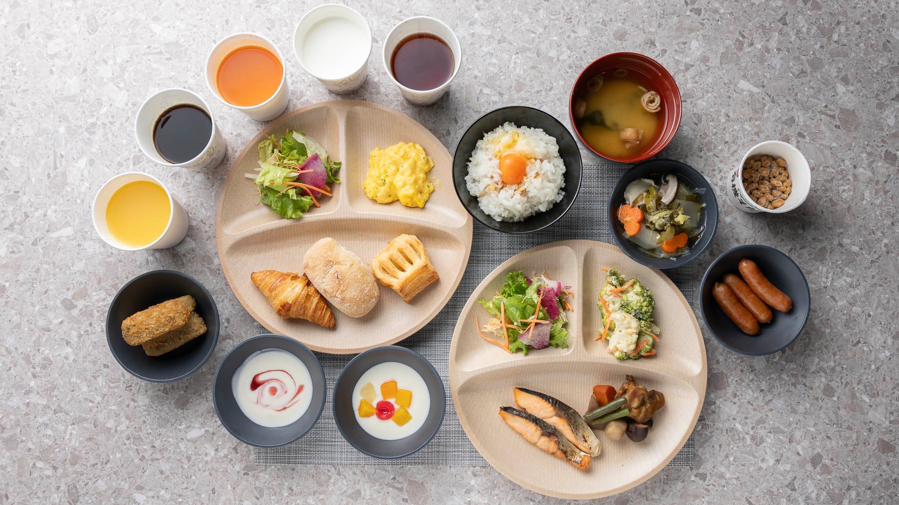 Healthy breakfast arrangement image