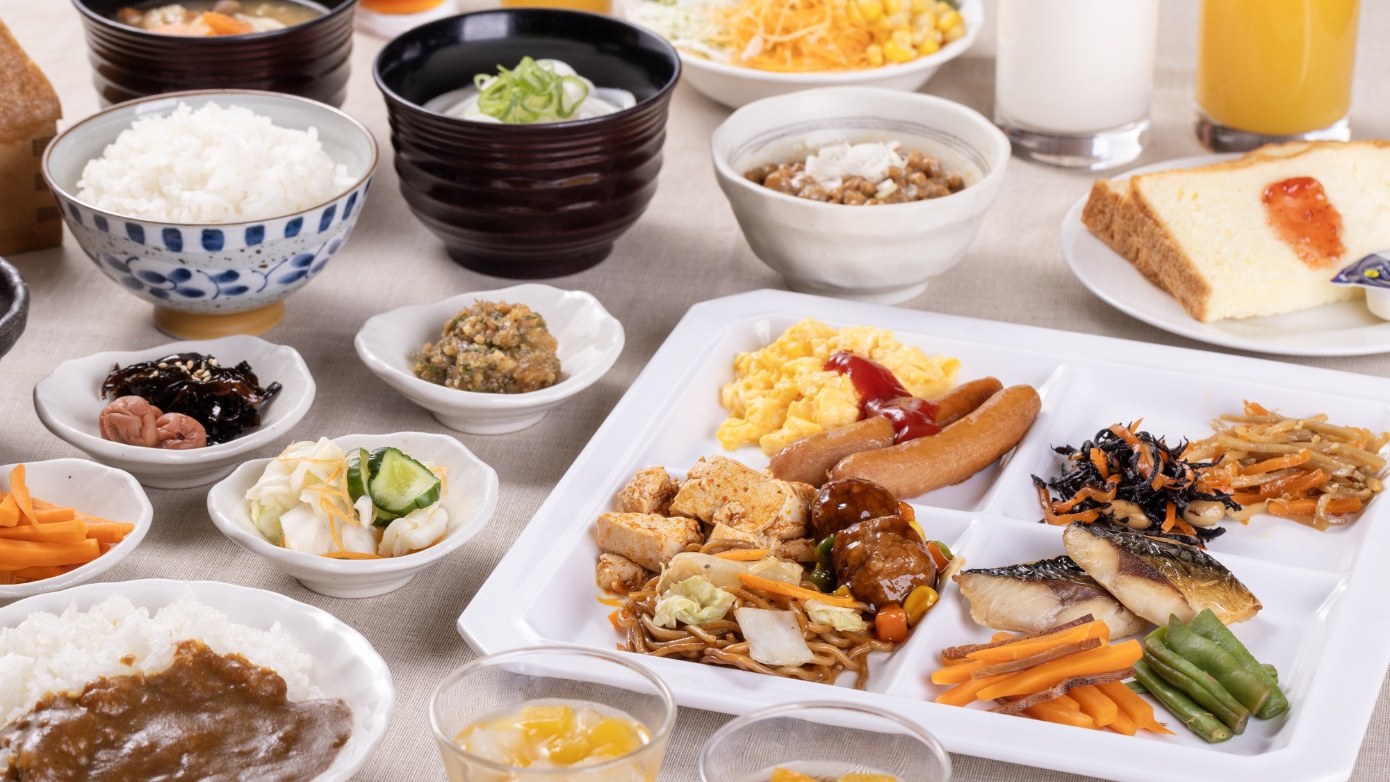 An example of breakfast arrangement