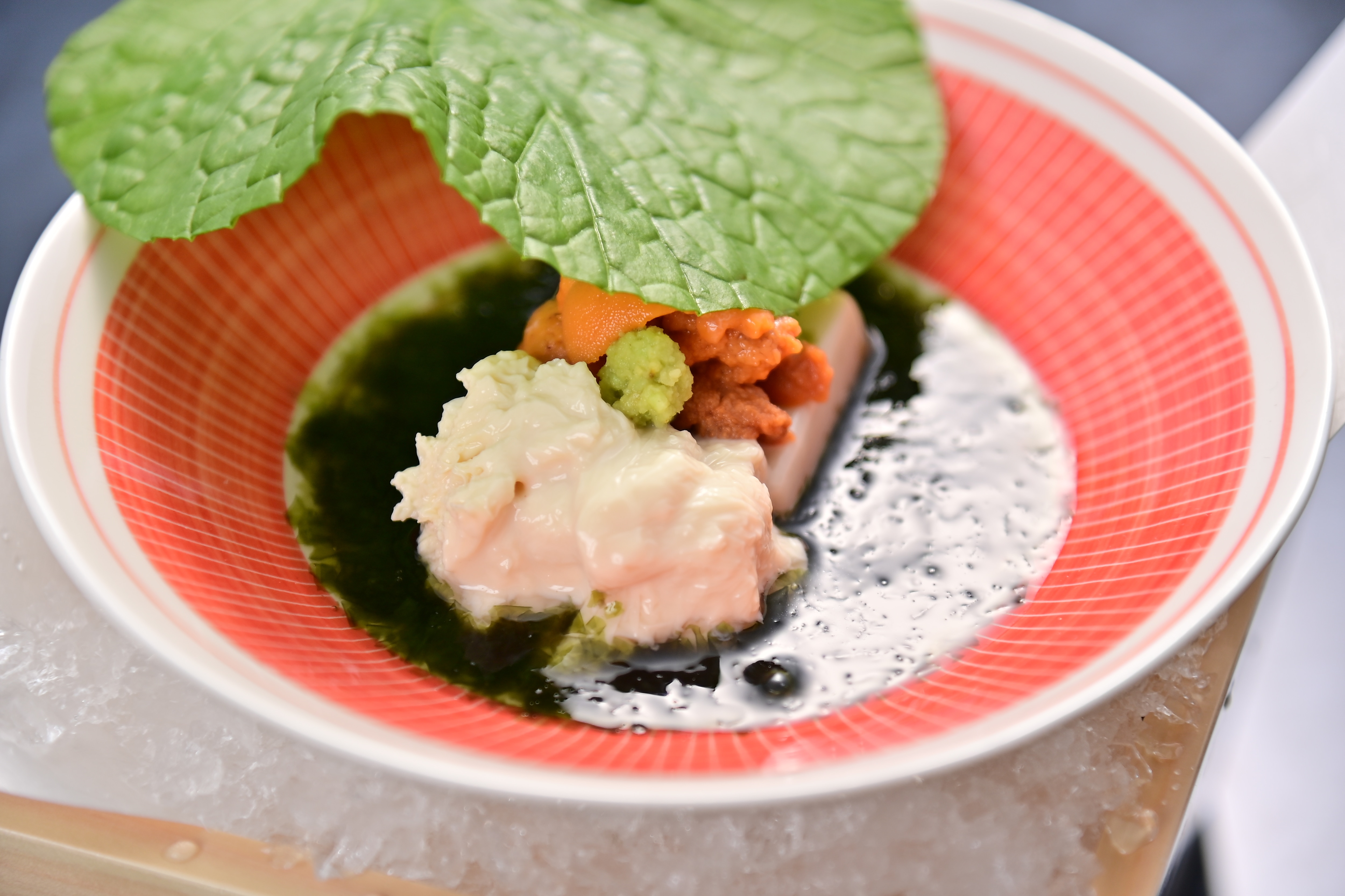 野栗梦豆腐、新鲜豆腐皮、新鲜海胆