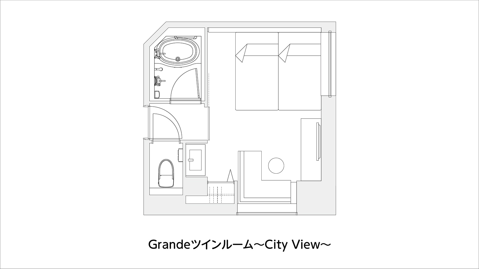 Twin room (plan)