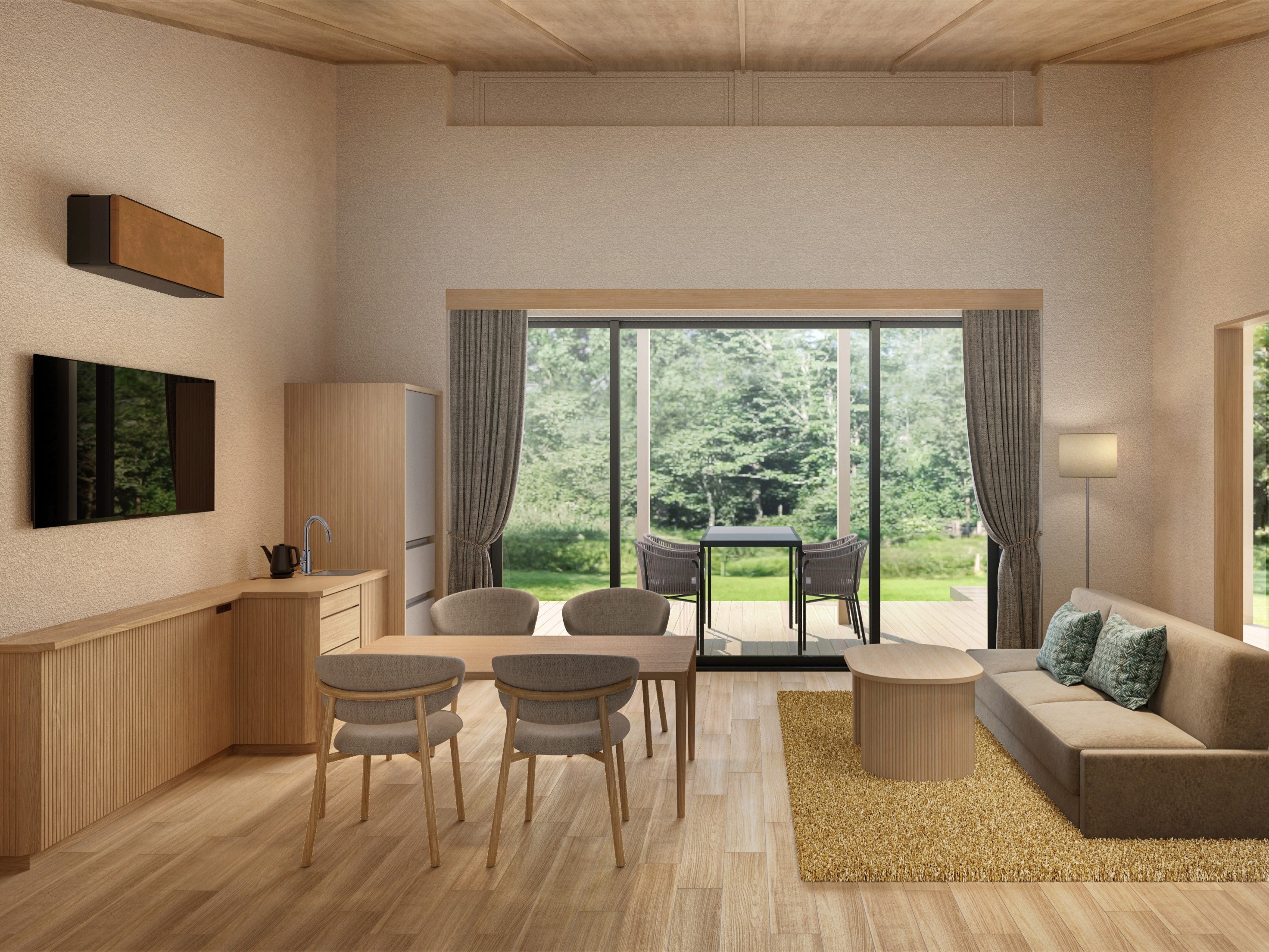 [เปิดเมษายน 2569] ห้องนั่งเล่น Forest Villa (ภาพคอนเซ็ปต์)