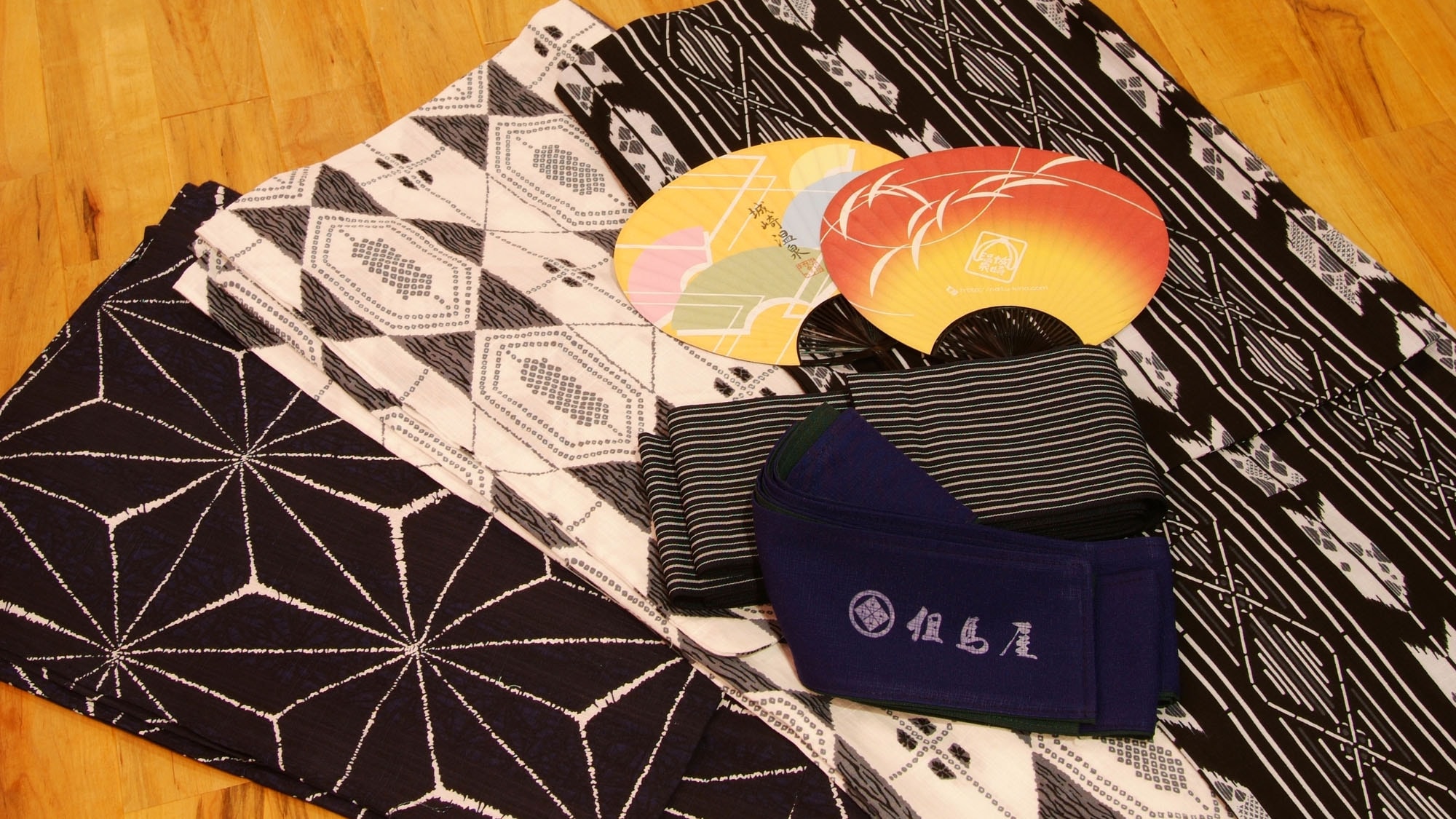 Men's color yukata