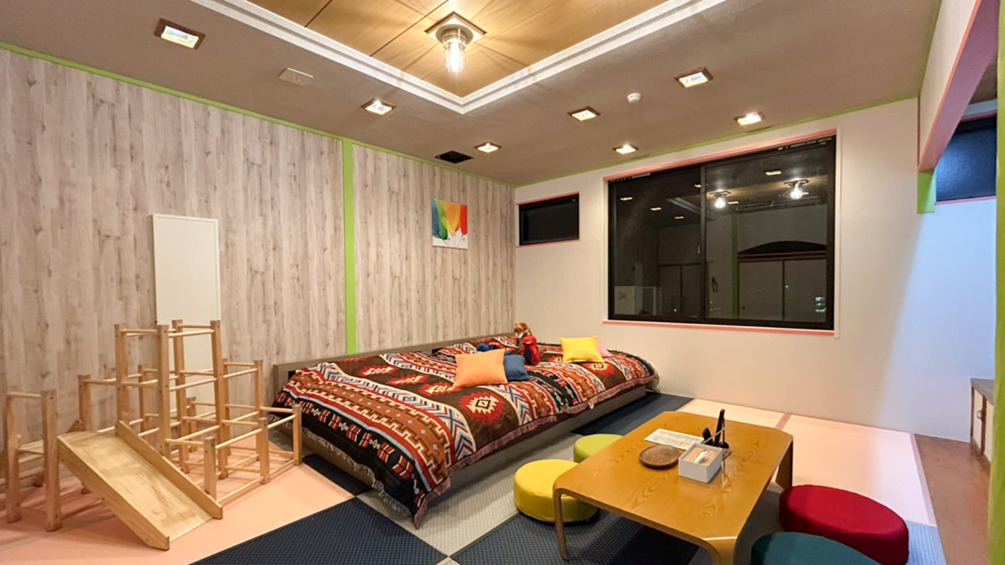 [Main building] Japanese-Western style casual room 4, with indoor play equipment