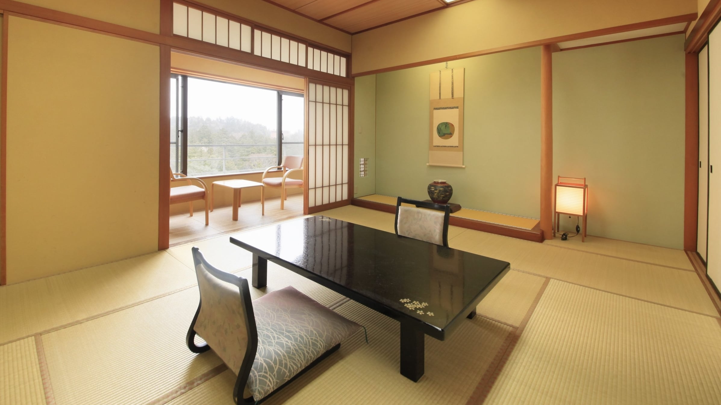Japanese-style room 12 tatami mats + Japanese-style room 8 tatami mats + living room ★Guest rooms for groups