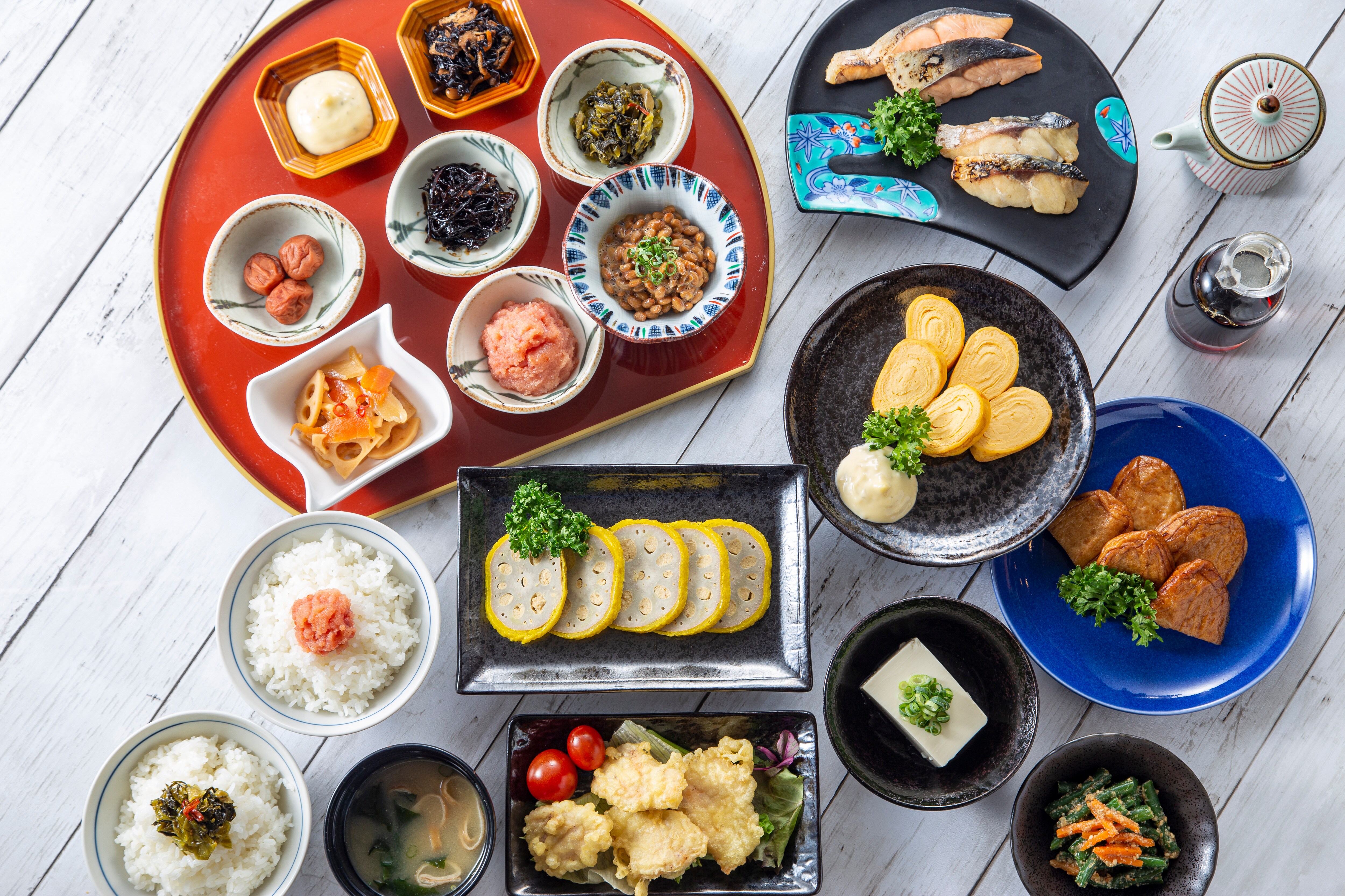 Breakfast buffet Japanese cuisine