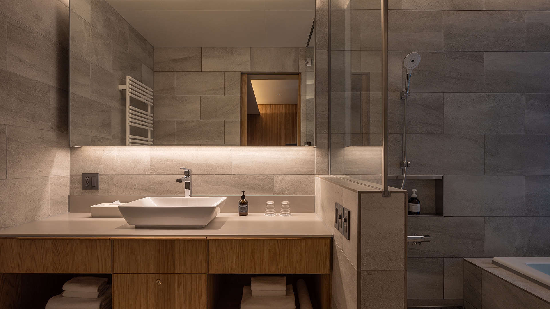 Main building powder room