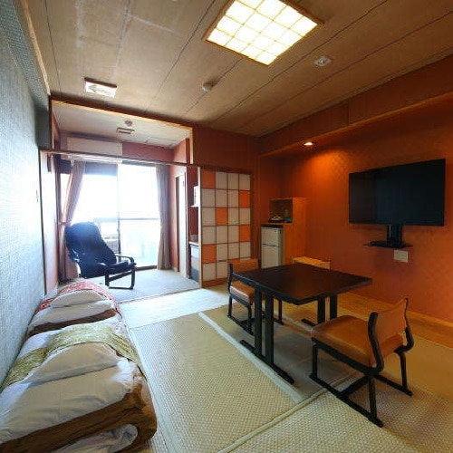 ☆New Cape feeling, new style Japanese-style room with open-air bath. "Pre-set futon" is Yume Misaki style that values privacy.
