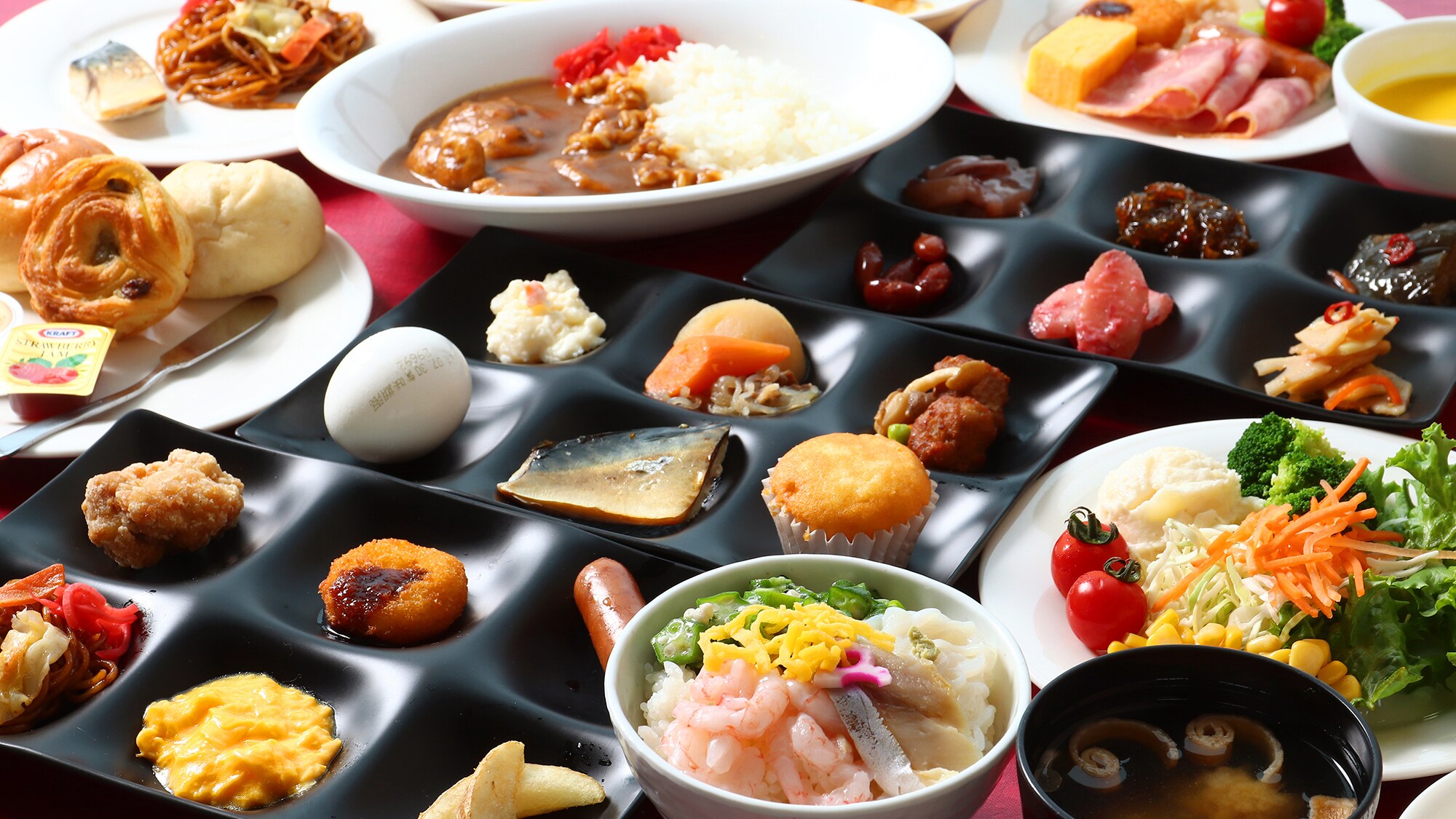 [Sarapan prasmanan] Berbagai macam hidangan Jepang dan Barat [lebih dari 30 jenis]